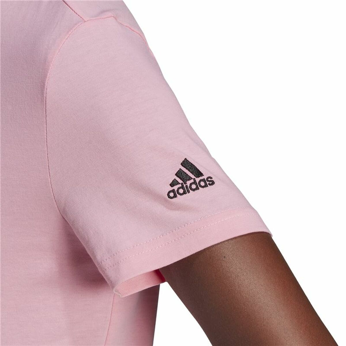 T-shirt med kortärm Dam Adidas Loungewear Essentials Slim Logo Rosa - 6