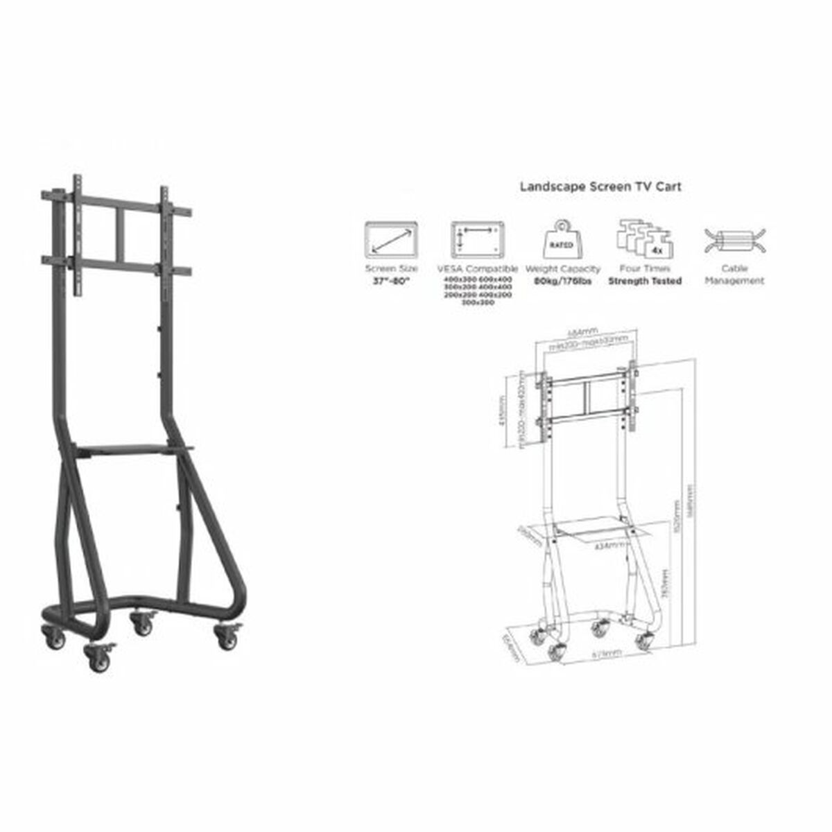TV-fäste Equip 650608 37"-80" - 4