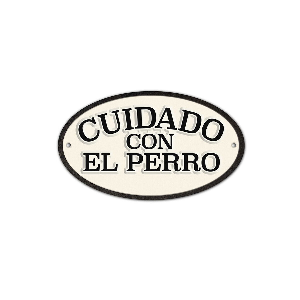 Skylt Magnet & Steel Cuidado con el Perro 16,3 x 9,5 cm - 3