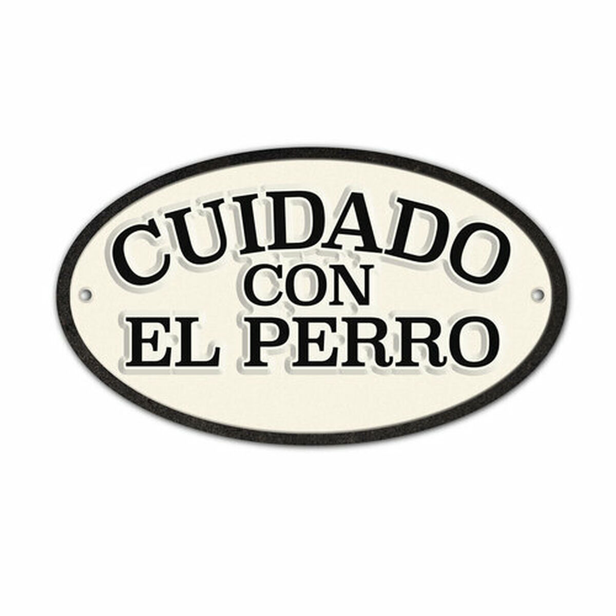 Skylt Magnet & Steel Cuidado con el Perro 16,3 x 9,5 cm - 2