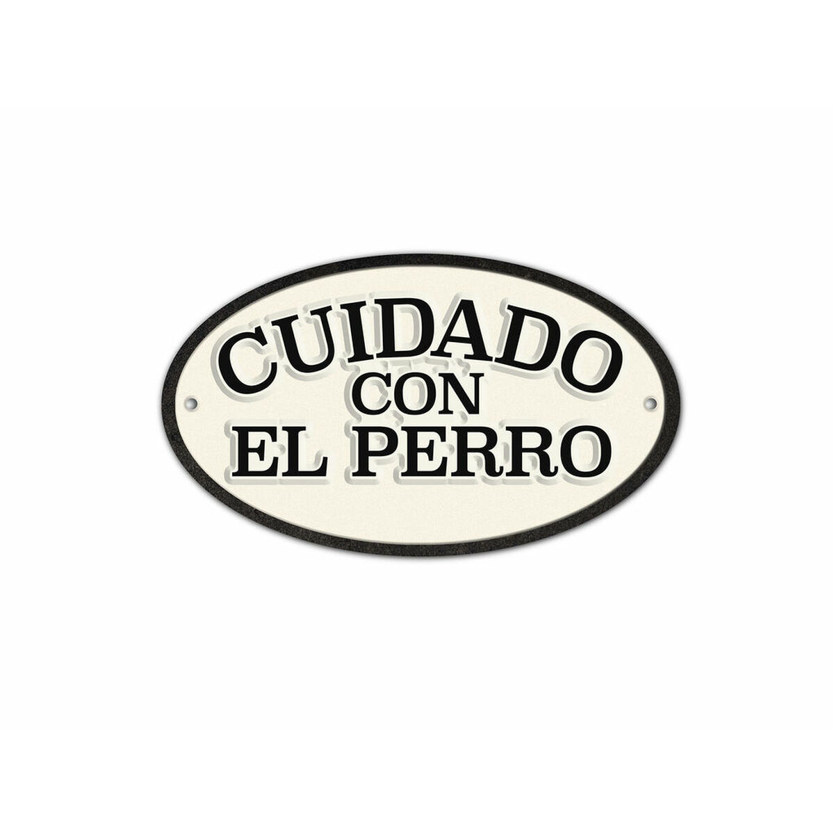 Skylt Magnet & Steel Cuidado con el Perro 16,3 x 9,5 cm