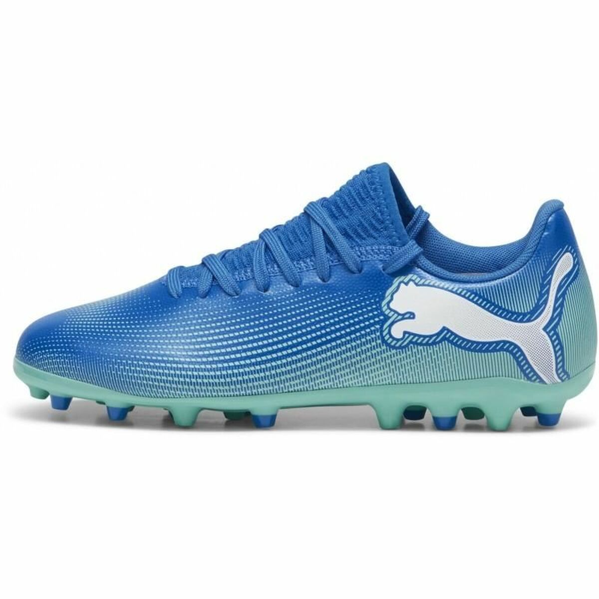 Fotbollsskor för barn Puma Future 7 Play Mg Blå - 2