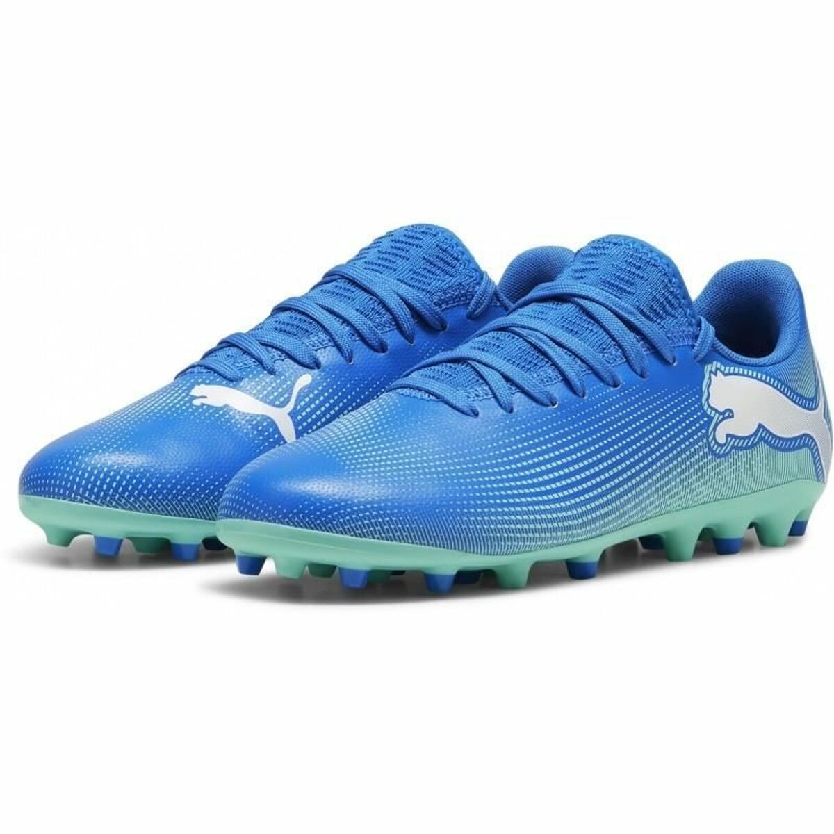Fotbollsskor för barn Puma Future 7 Play Mg Blå - 4