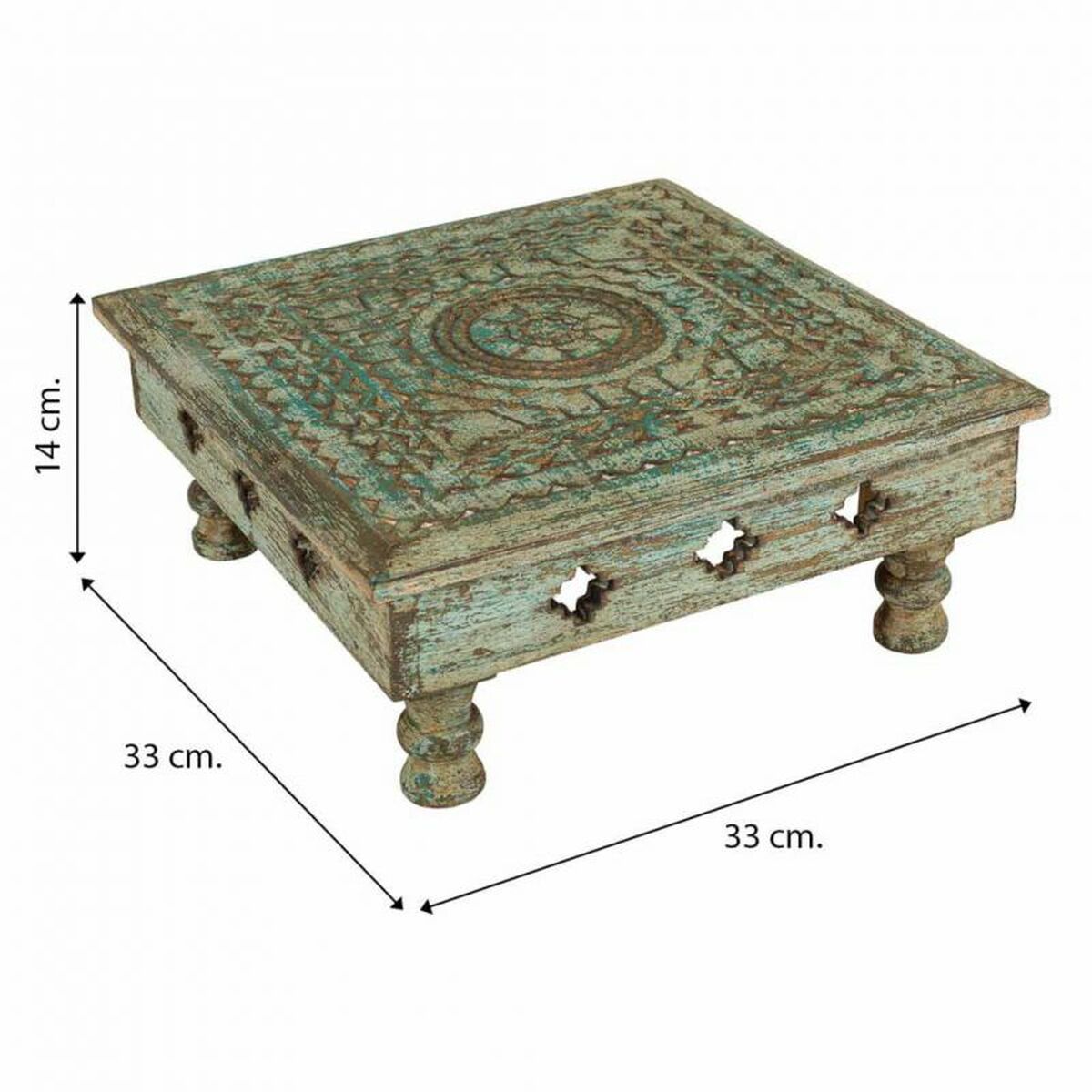 Soffbord Alexandra House Living Blå 33 x 14 x 33 cm - 5