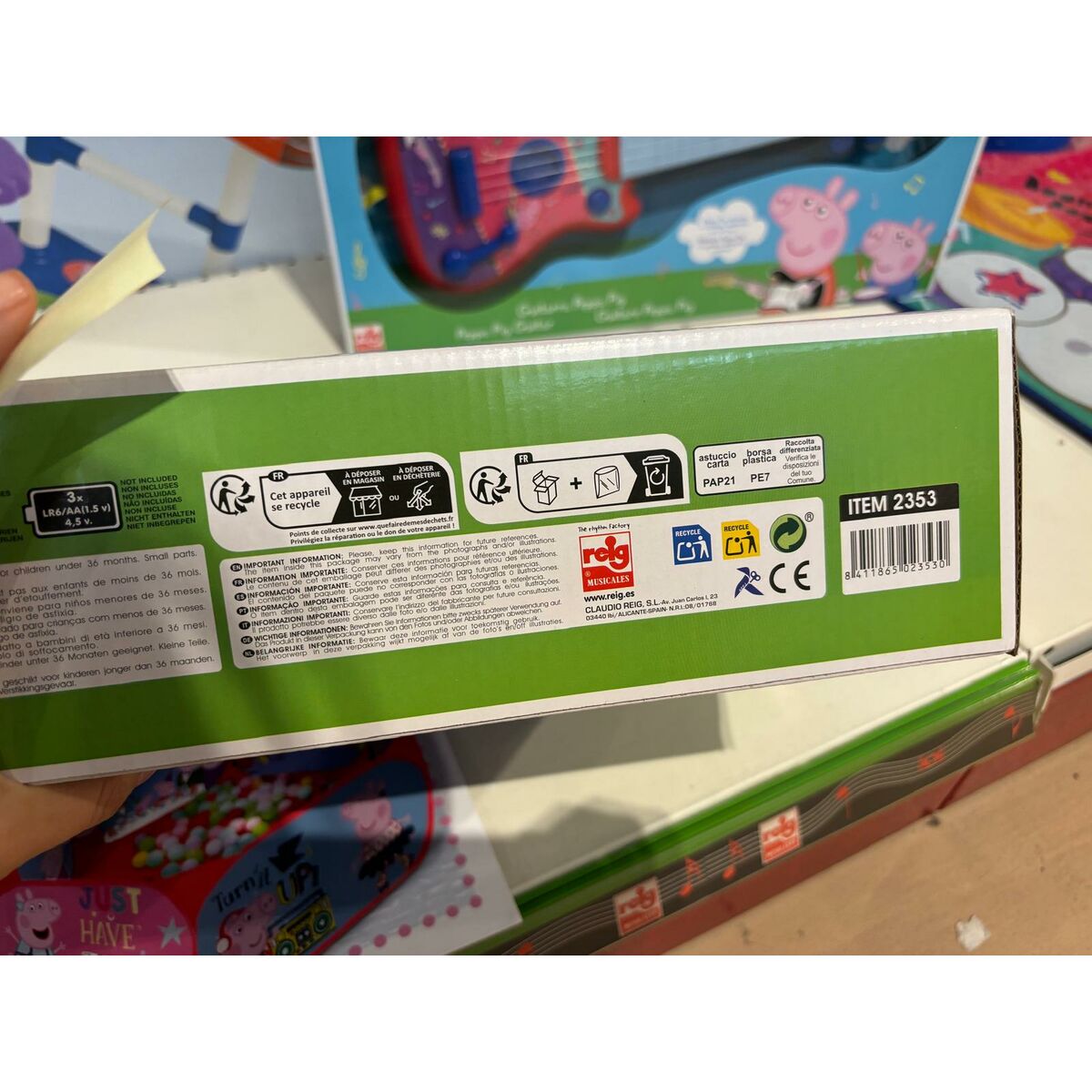 Leksakspiano Peppa Pig Mikrofon Sittpall - 3