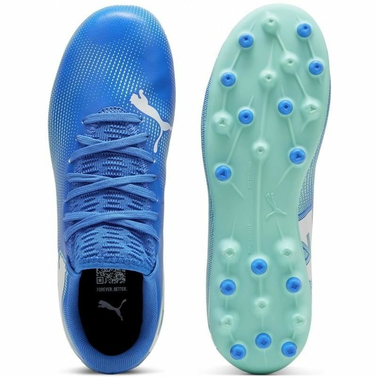 Fotbollsskor för barn Puma Future 7 Play Mg Blå - 3