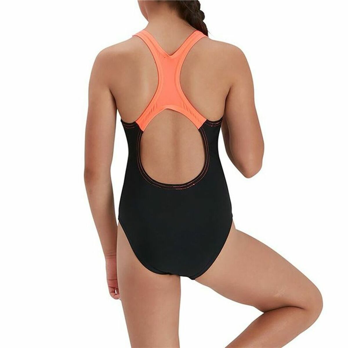 Baddräkt, Flickor Speedo Medley Logo Medalist Svart - 6
