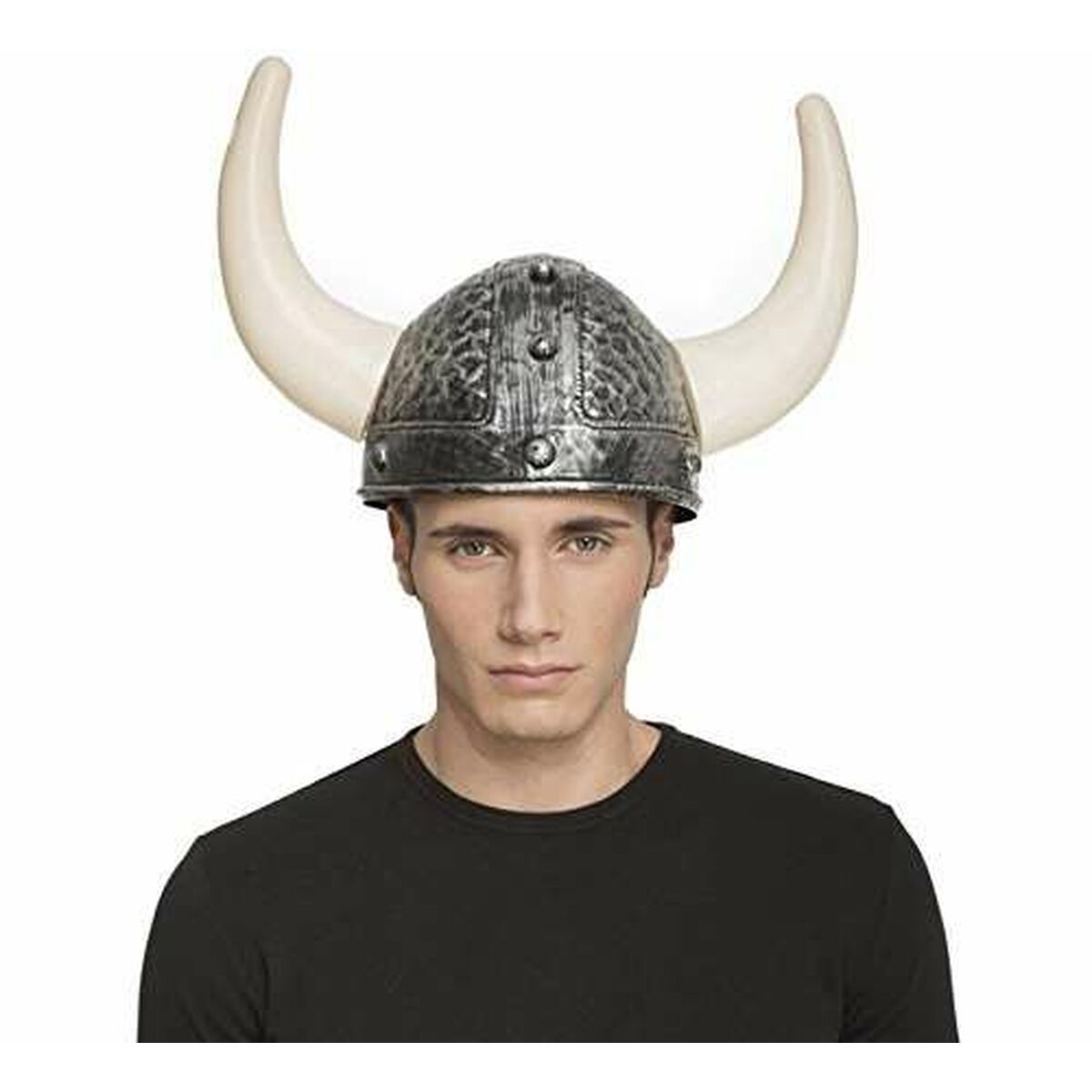 Vikingahjälm Grå 60 cm Vuxna - 2