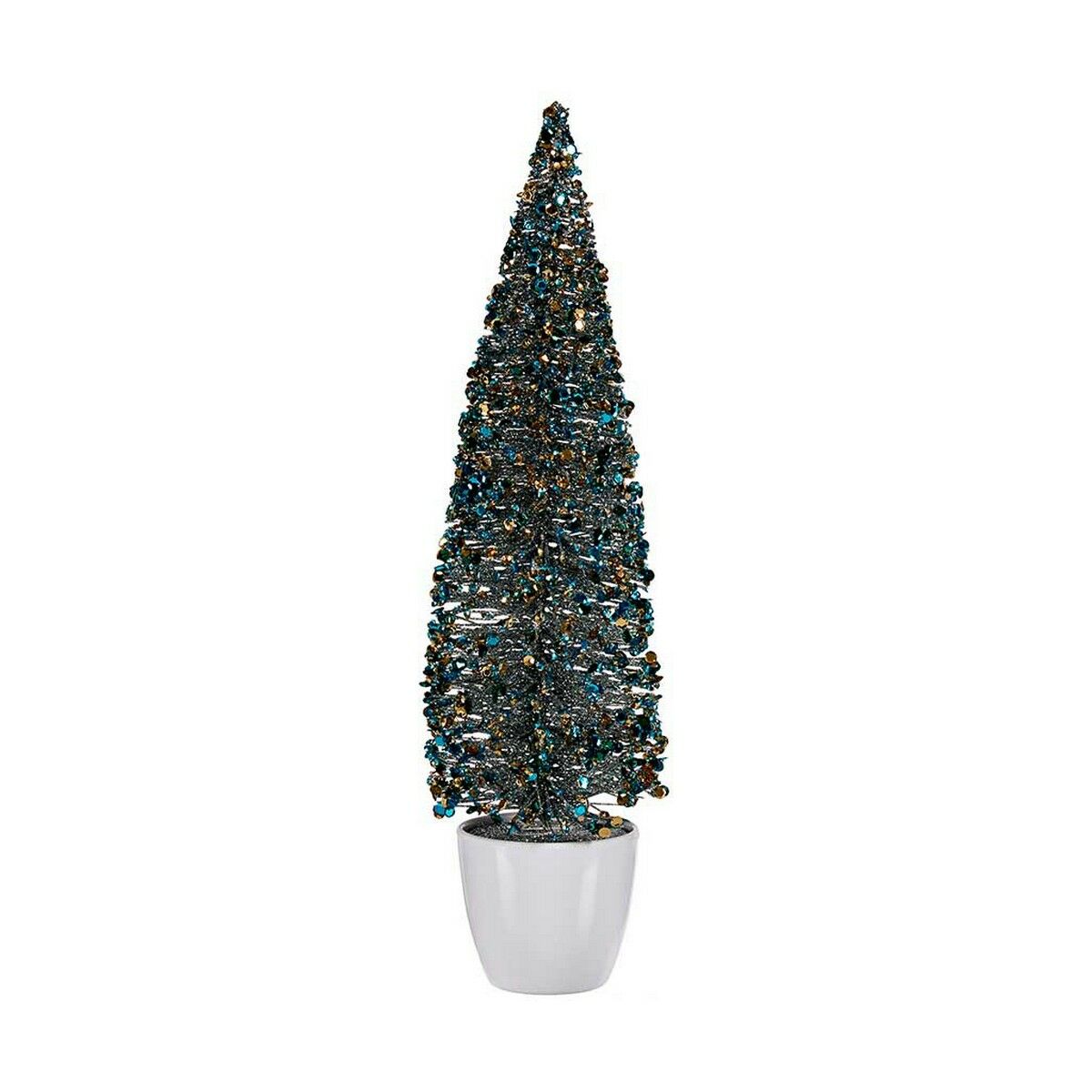 Julgran Krist+ Blå Gyllene Plast 10 x 38 x 10 cm