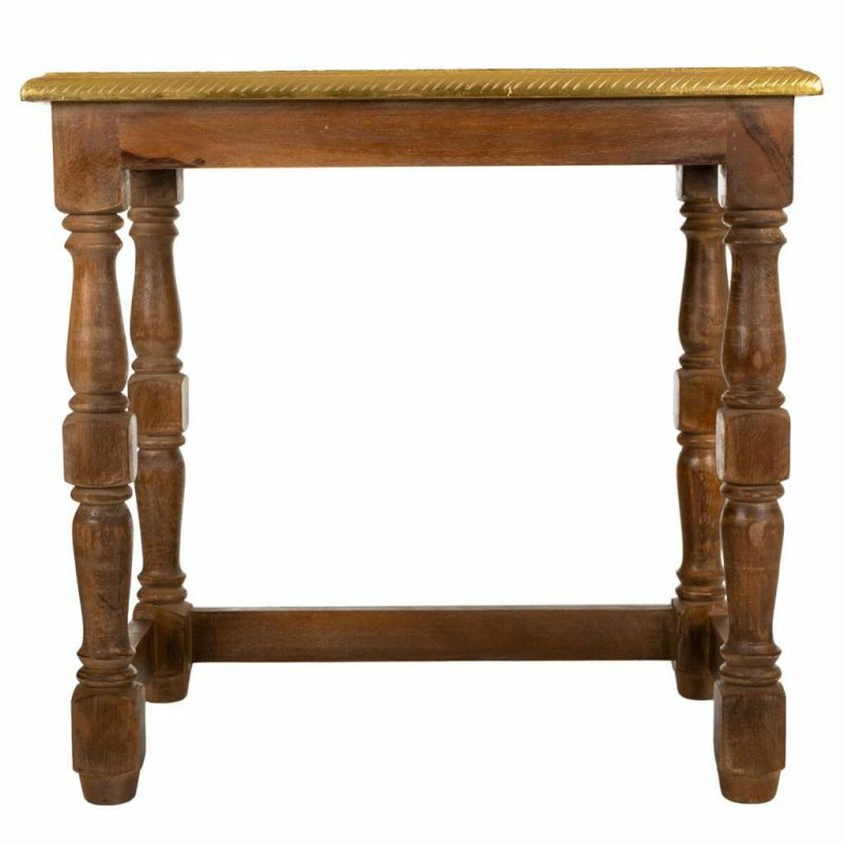 Soffbord Alexandra House Living Brun Gyllene Mangoträ 33 x 45 x 48 cm - 3