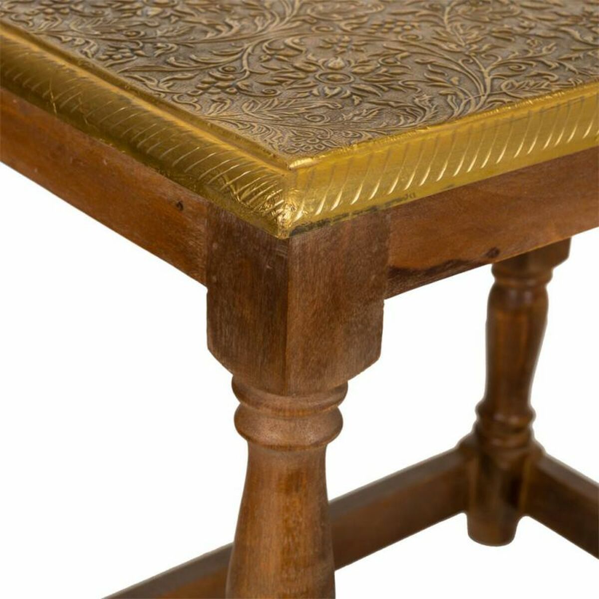 Soffbord Alexandra House Living Brun Gyllene Mangoträ 33 x 45 x 48 cm - 4
