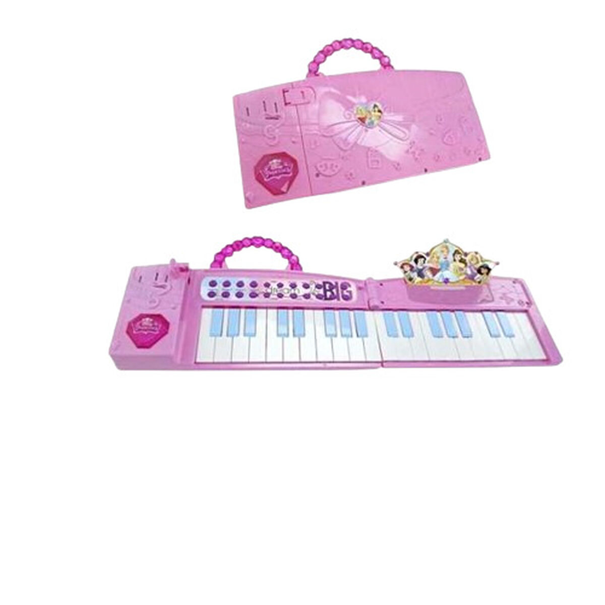 Leksakspiano Disney Princess Elektronik Hopfällbar Rosa - 4