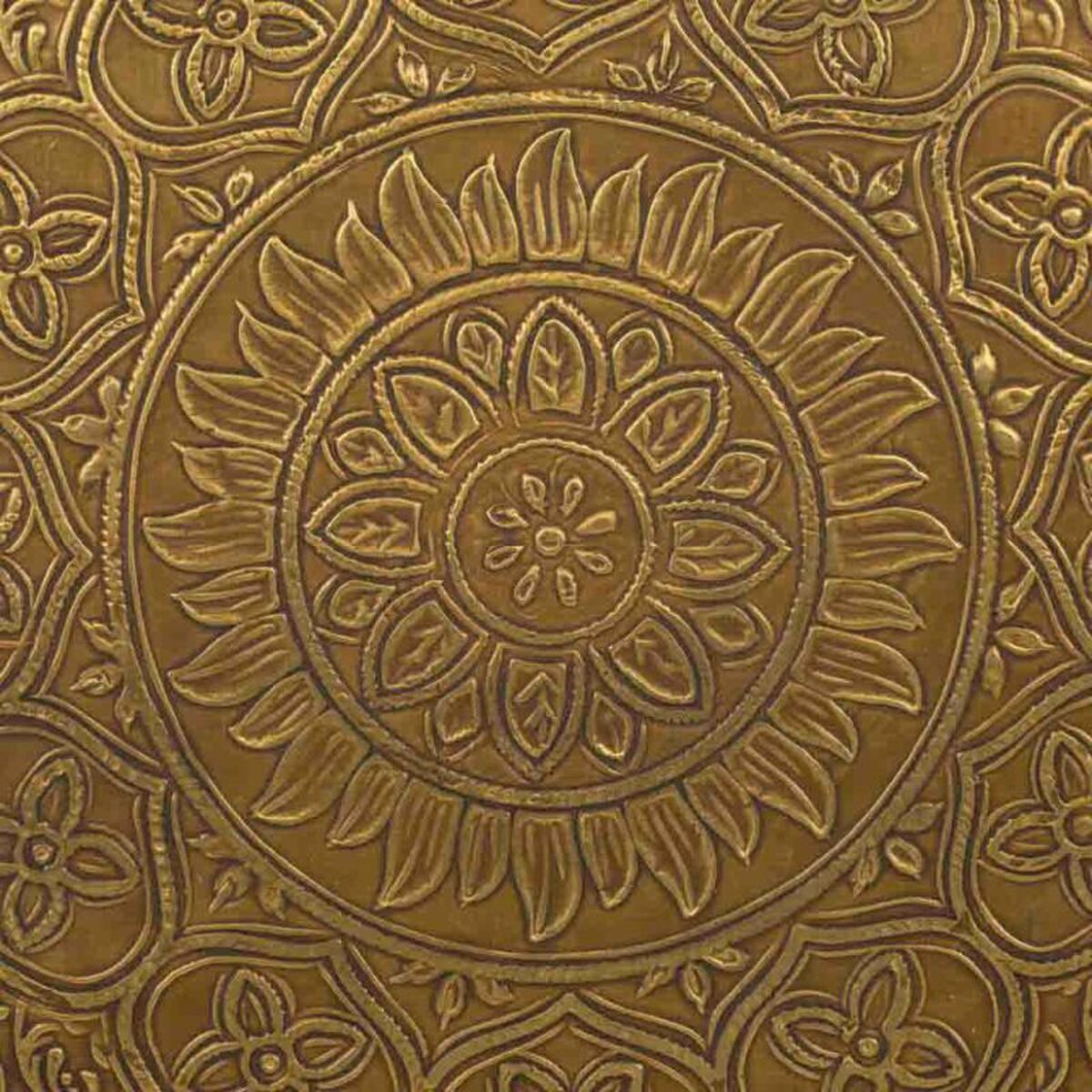 Soffbord Alexandra House Living Brun Guld Metall Mangoträ 45 x 42 x 45 cm - 5