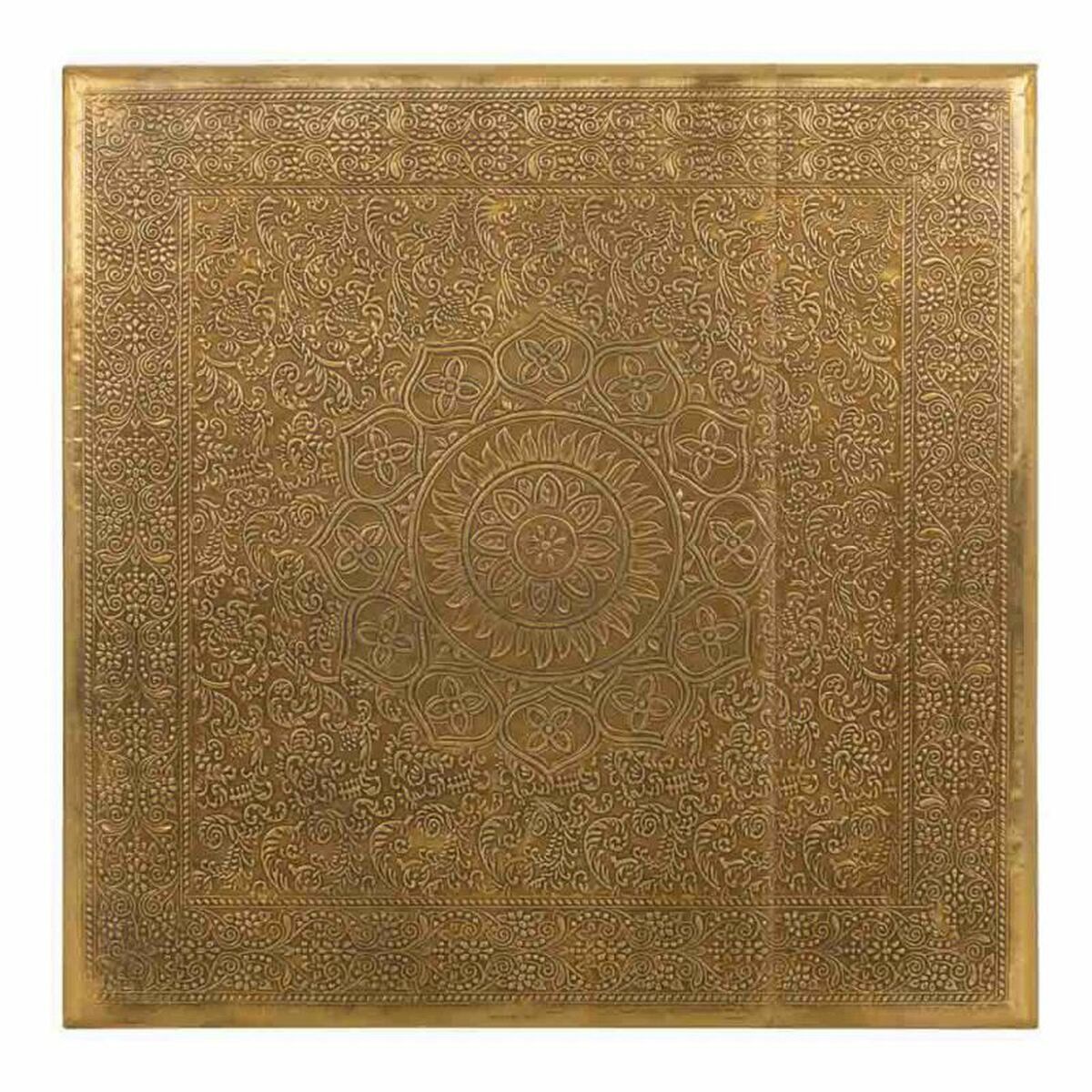 Soffbord Alexandra House Living Brun Guld Metall Mangoträ 45 x 42 x 45 cm - 4