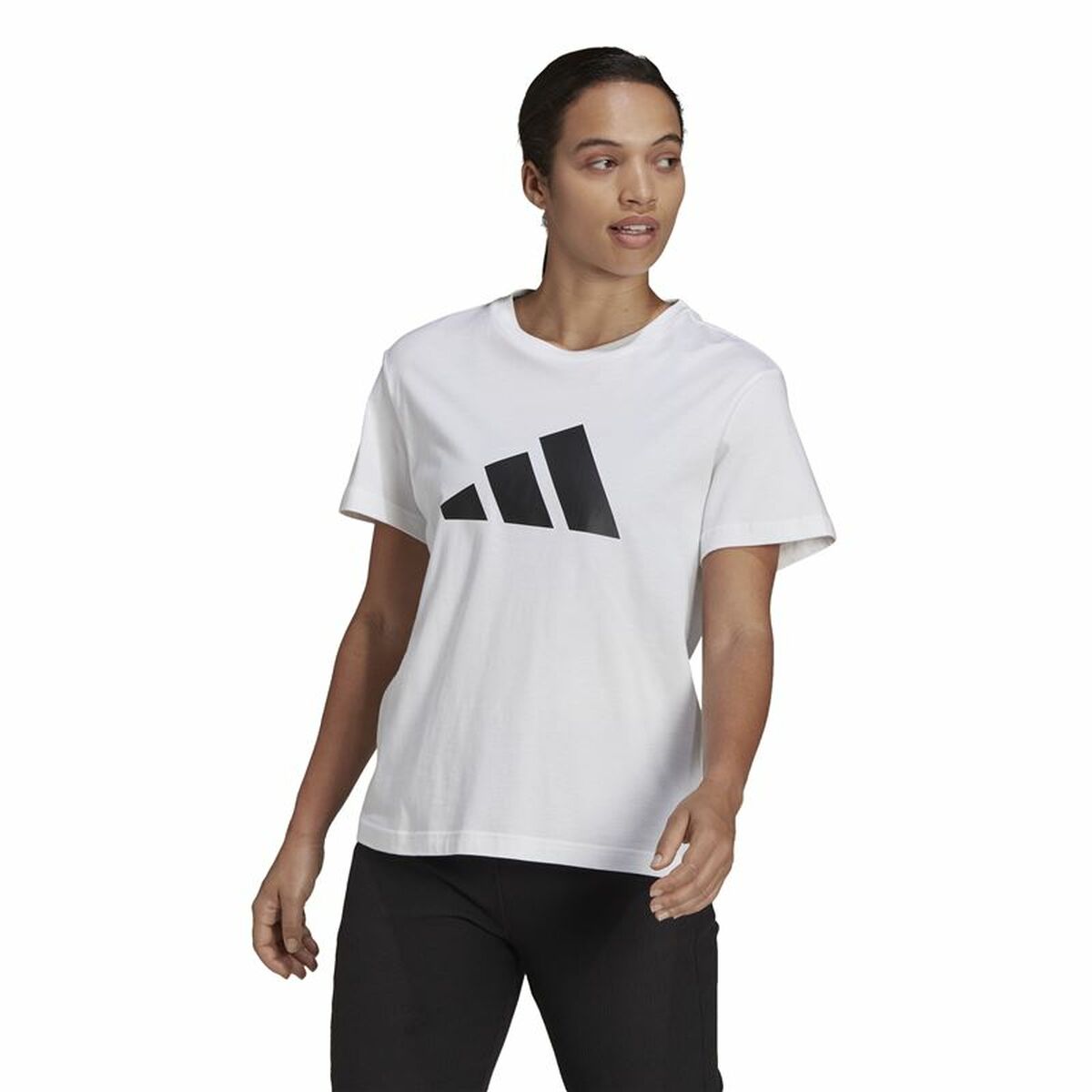 T-shirt med kortärm Dam Adidas Future Icons Vit - 2