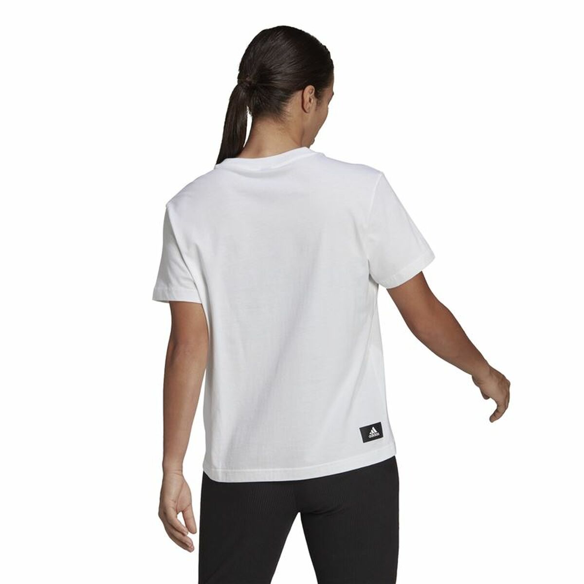 T-shirt med kortärm Dam Adidas Future Icons Vit - 3