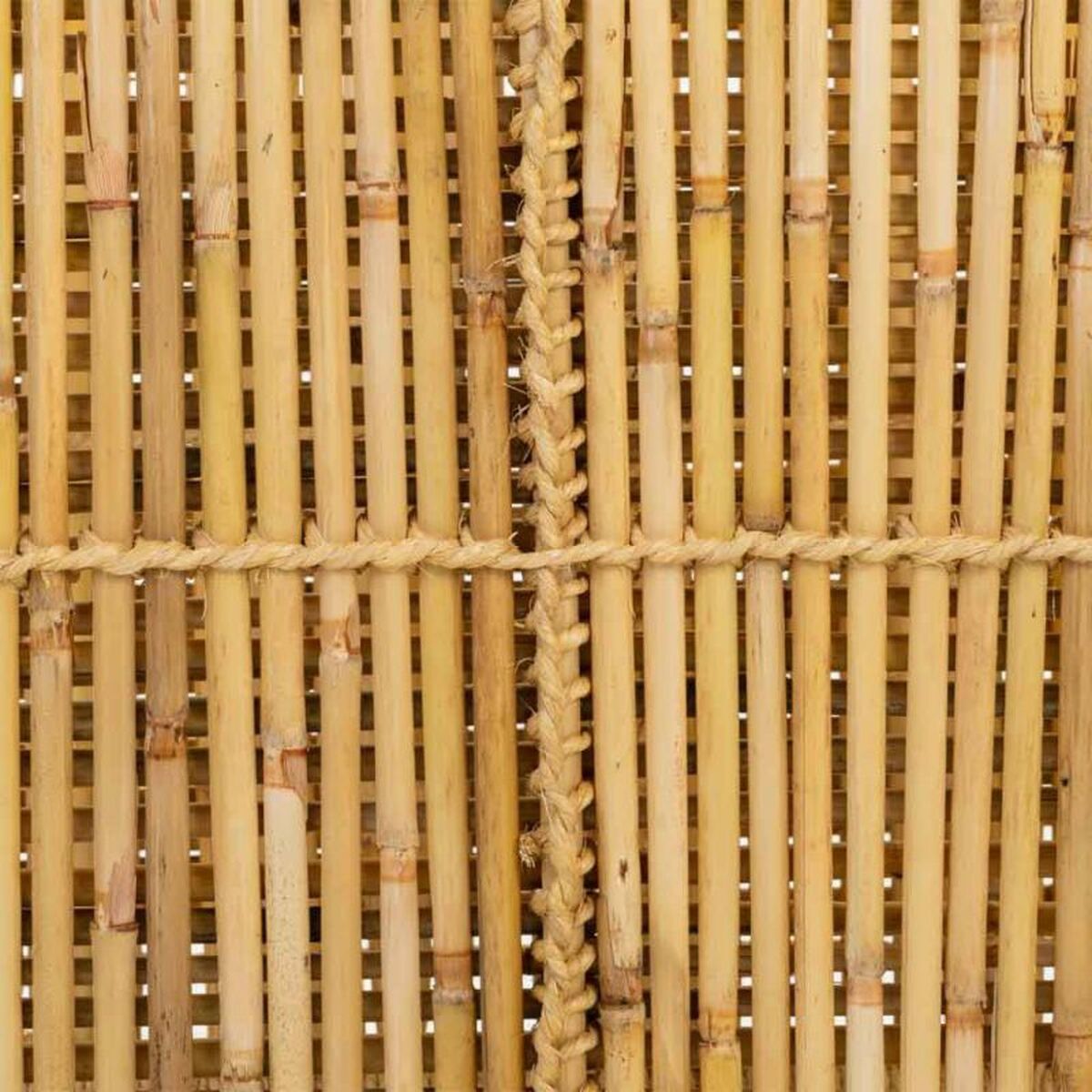 Soffbord Alexandra House Living Naturell Bambu Snöre Järn 38 x 37 x 49 cm 1 Hyllor - 3