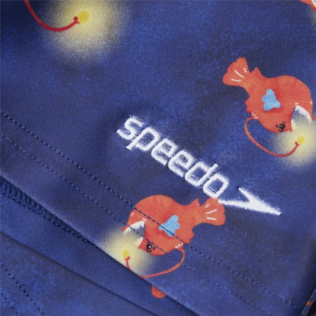 Baddräkt Barn Speedo Essential Allover Aquashort Blå - 3
