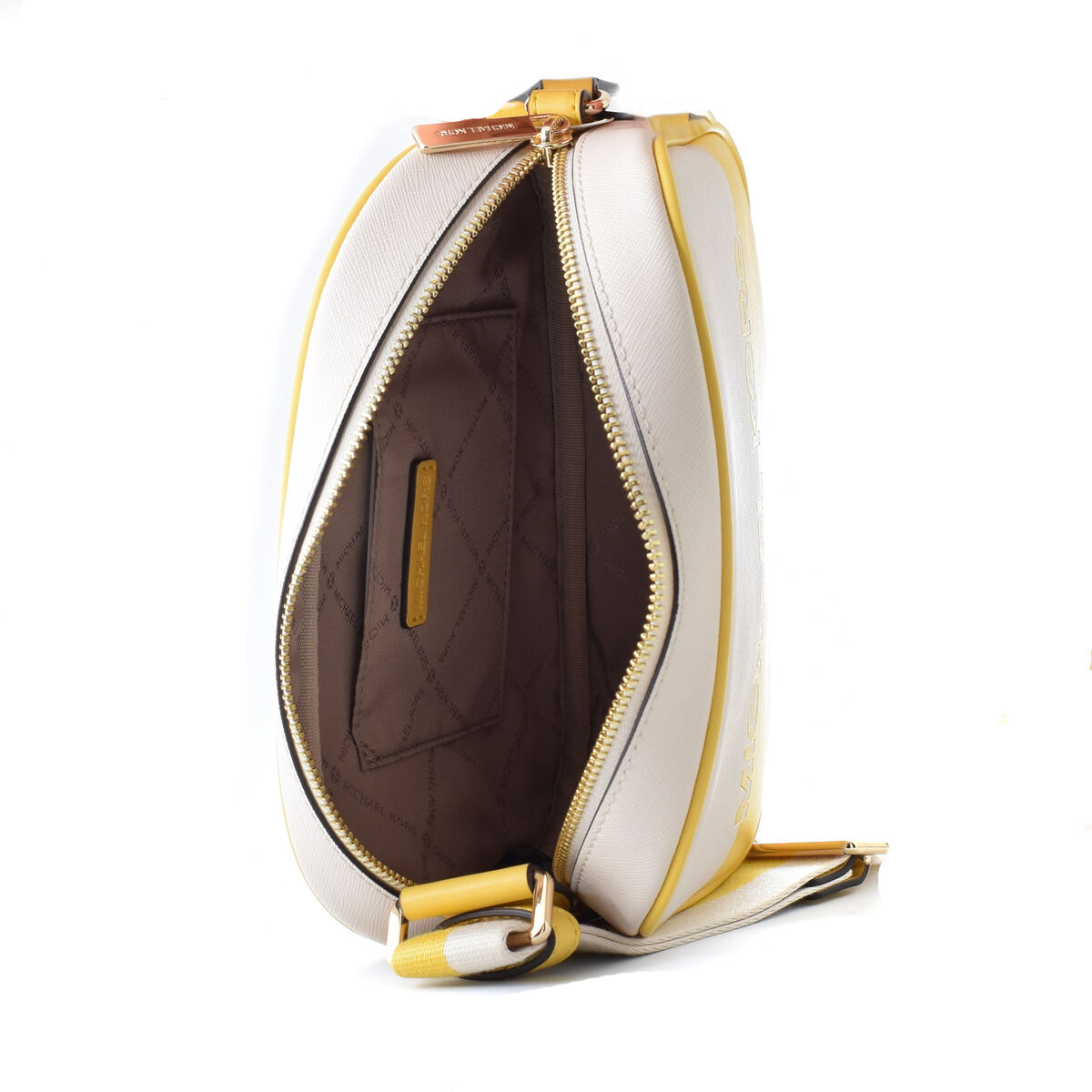 Axelväska Michael Kors JET SET TRAVEL Gul 22 x 15 x 6 cm - 3