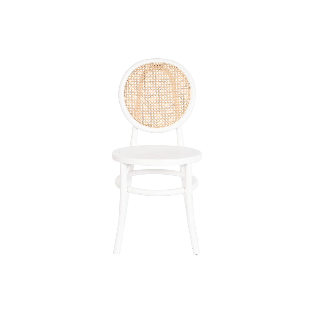 Stol DKD Home Decor Vit Svart Naturell 43 x 50 x 89 cm - 3