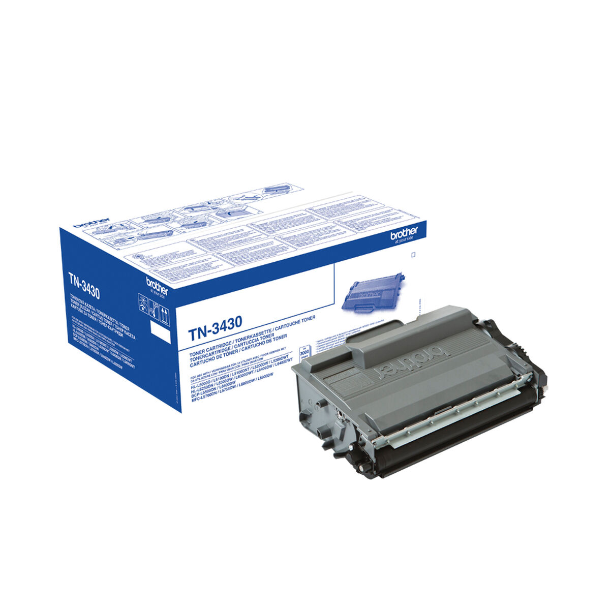 Original Toner Brother TN-3430 Svart