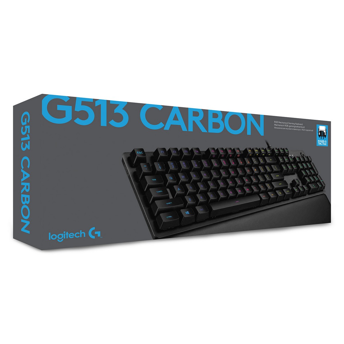 Bluetooth-tangentbord med tabletthållare Logitech G513 CARBON LIGHTSYNC RGB Mechanical Gaming Keyboard, GX Brown Franska AZERTY - 11