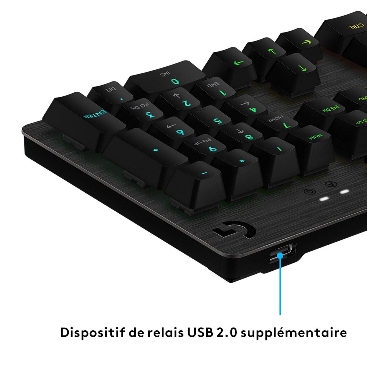 Bluetooth-tangentbord med tabletthållare Logitech G513 CARBON LIGHTSYNC RGB Mechanical Gaming Keyboard, GX Brown Franska AZERTY - 7