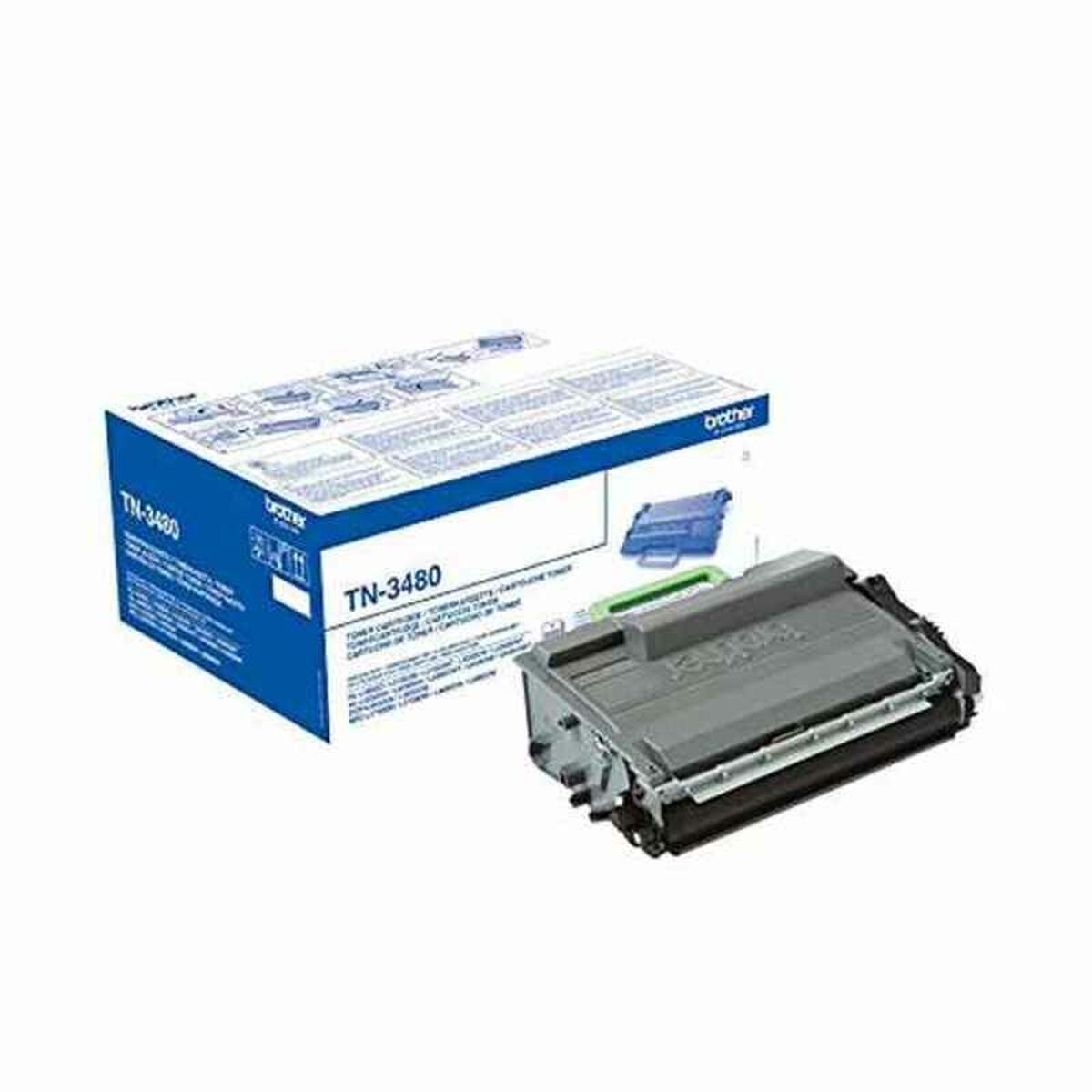 Original Toner Brother TN-3480 Svart - 2