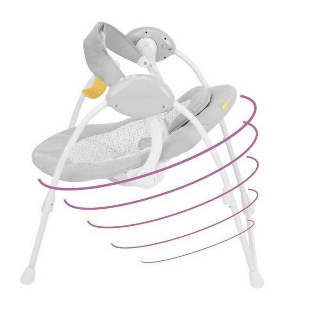 Gungstol Badabulle Candy Comfort Swing Grå Vit - 4