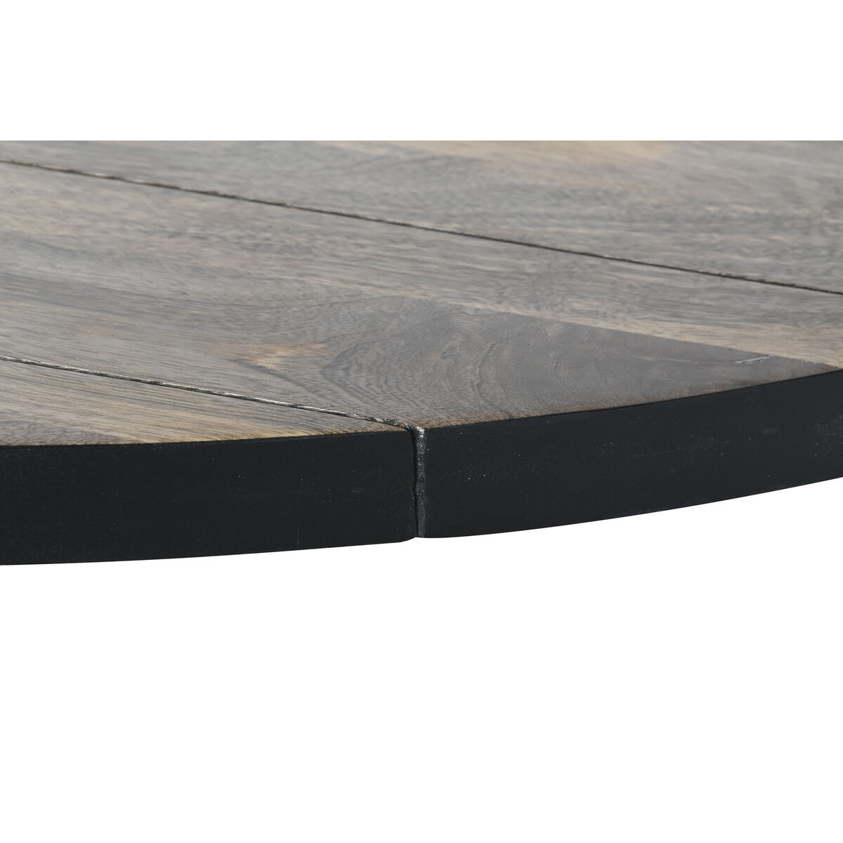 Matsalsbord DKD Home Decor Svart Naturell Metall Mangoträ 200 x 100 x 76 cm - 4