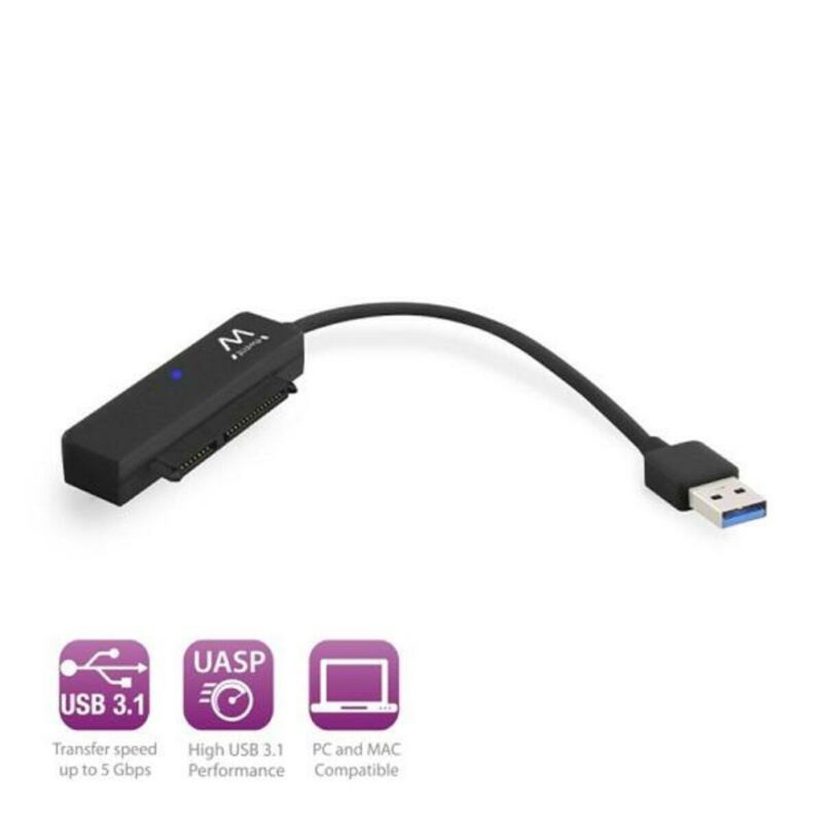 USB till SATA-hårddiskadapter Ewent EW7017 2,5" USB 3.0 - 2