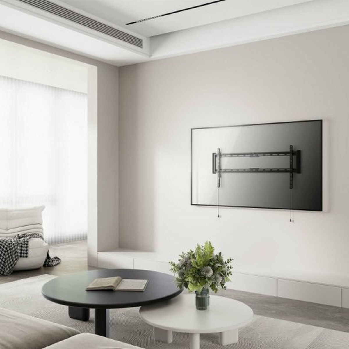 TV-fäste Aisens 43" 90" 75 Kg - 5