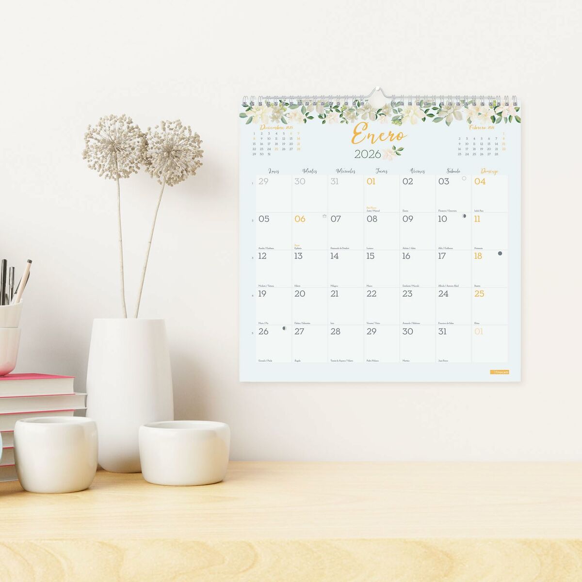 Väggkalender Finocam Multicolour Papper 30 x 30 cm - 2