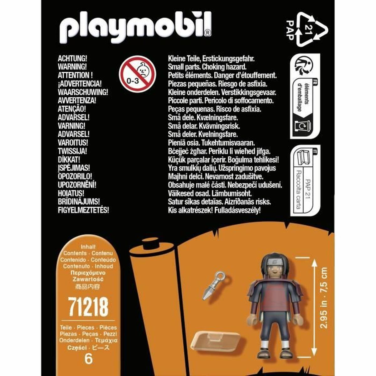 Playset Playmobil Naruto Shippuden - Hashirama 71218 6 Delar - 2