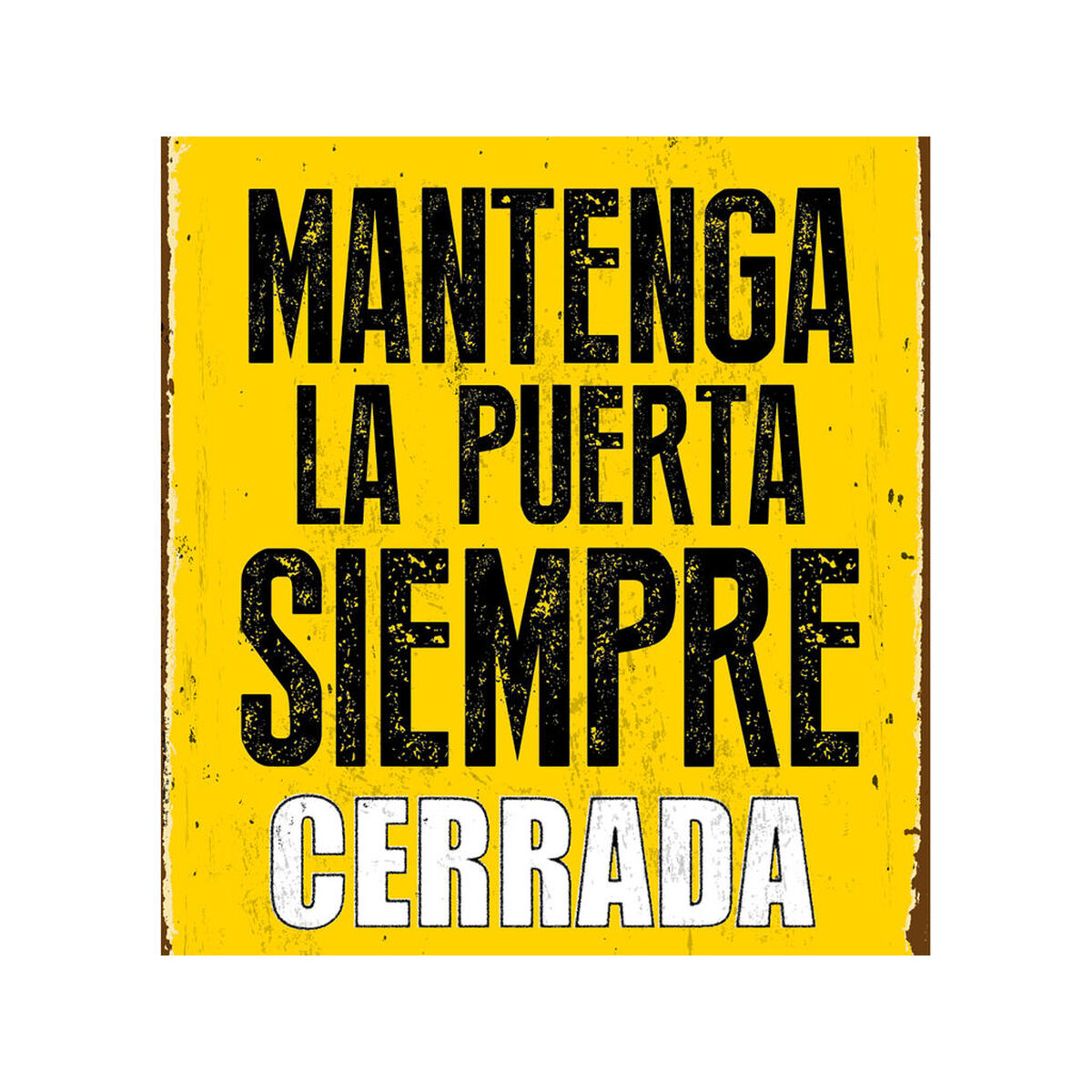 Skylt Magnet & Steel Mantenga la Puerta Siempre Cerrada 14,8 x 21 cm - 4