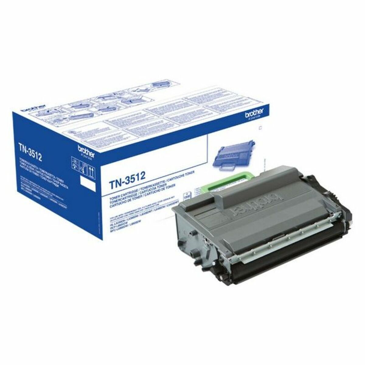 Toner Brother TN-3512 Negro Svart - 3