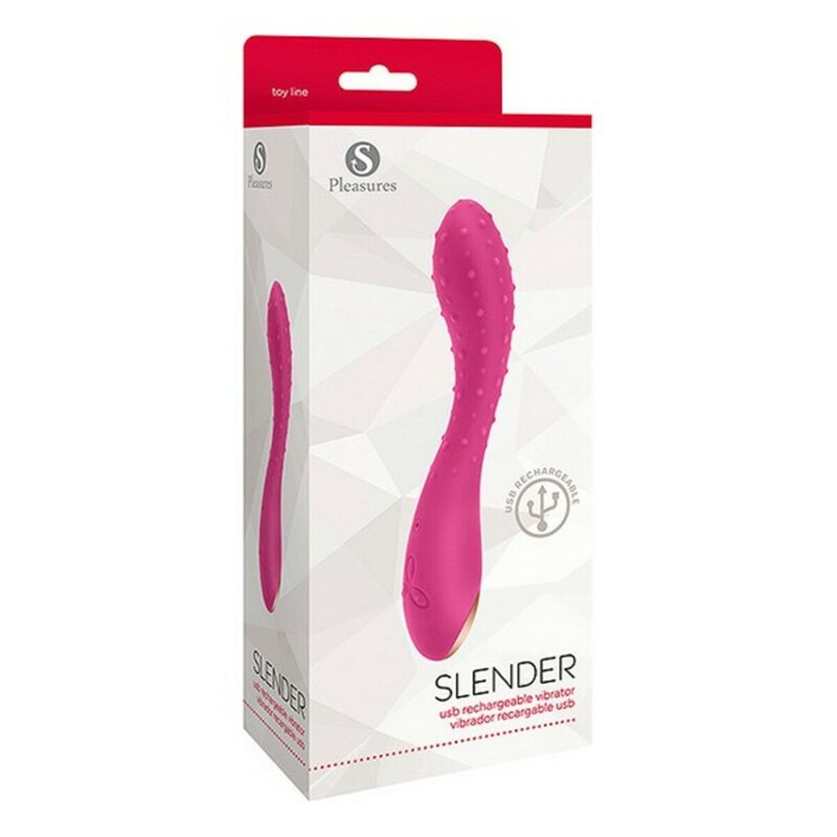 G-spotvibrator S Pleasures Slender Rosa - 6