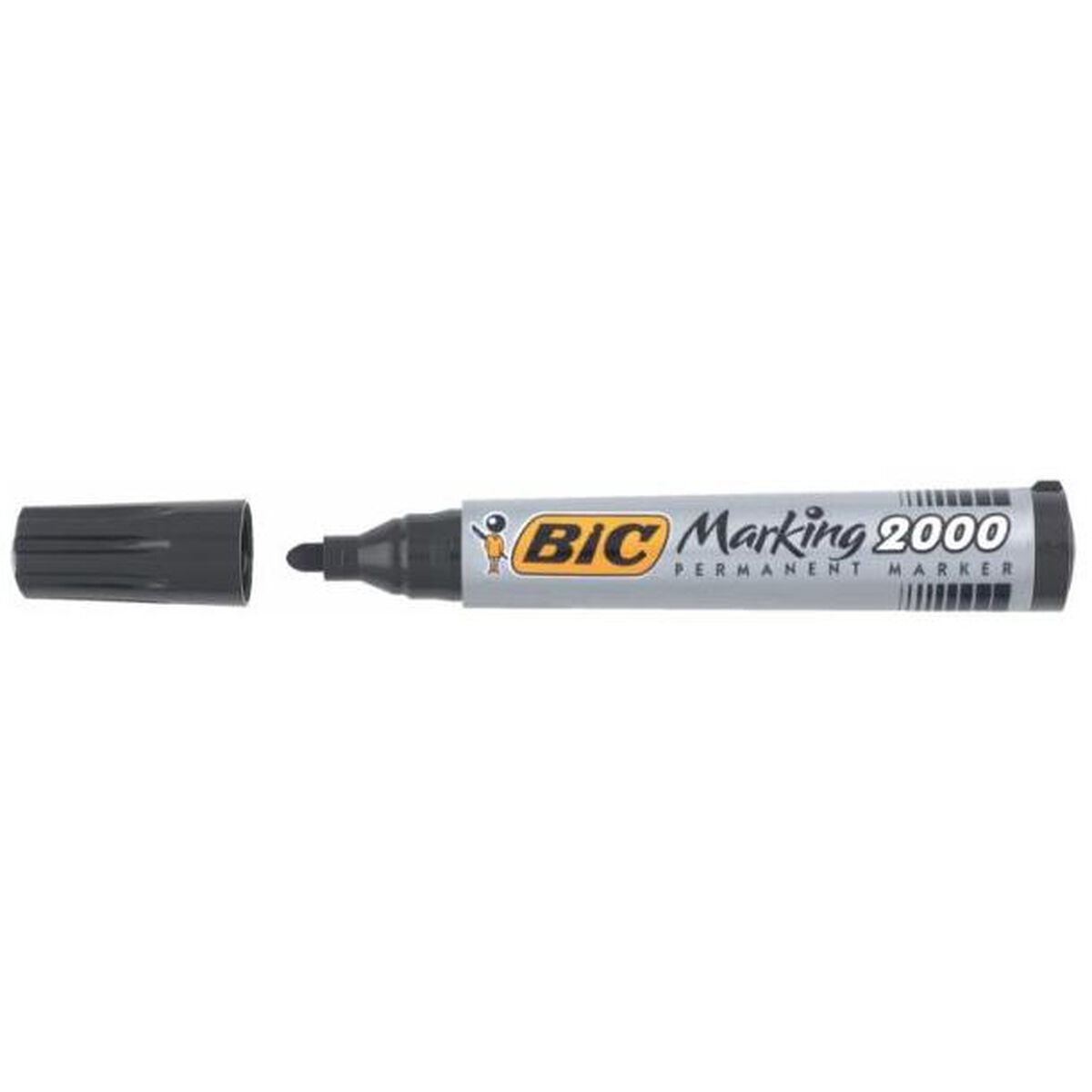 Permanent markörpenna Bic Marking 2000 Svart 12 Delar - 6