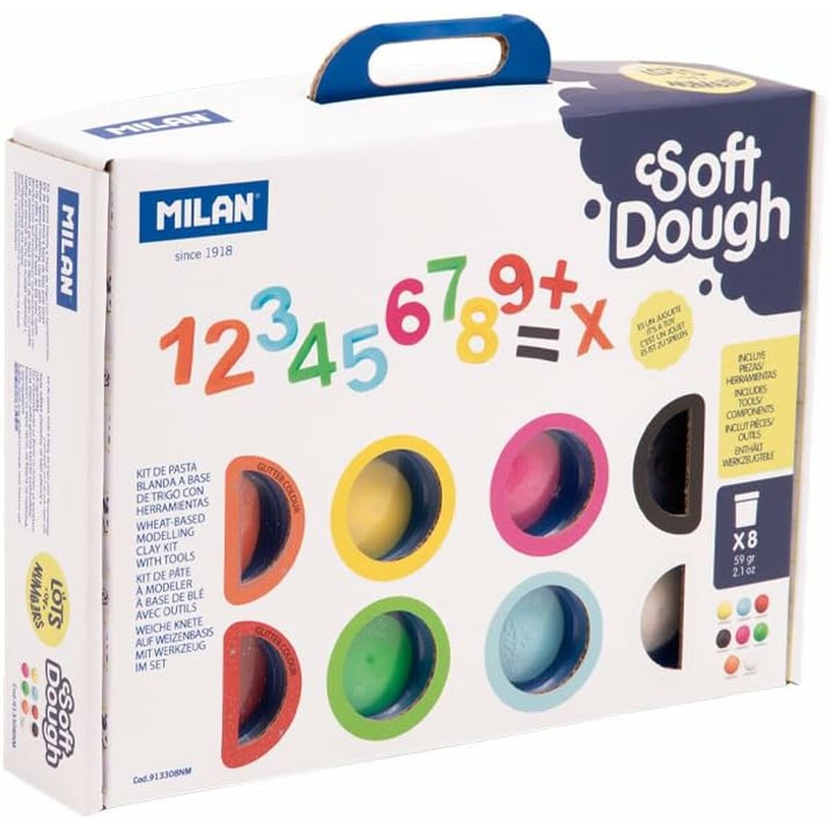 Modell-lera Milan Soft Dough Lots of Numvers Multicolour - 3