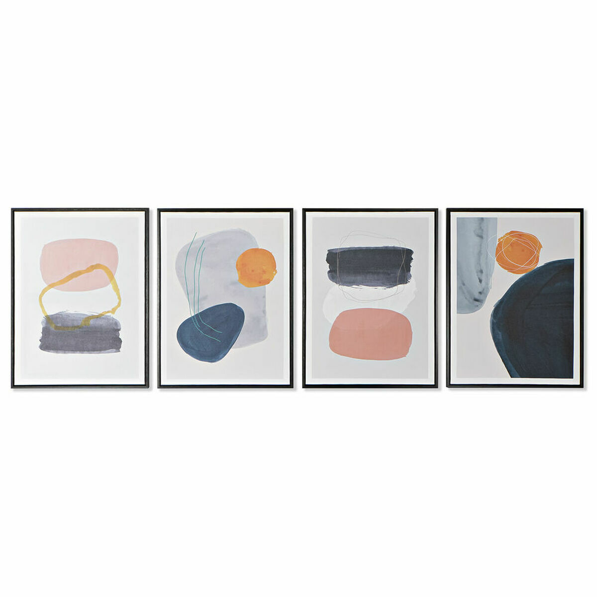 Tavla DKD Home Decor S3018014 Plast (4 Delar) (Renoverade A) - 4