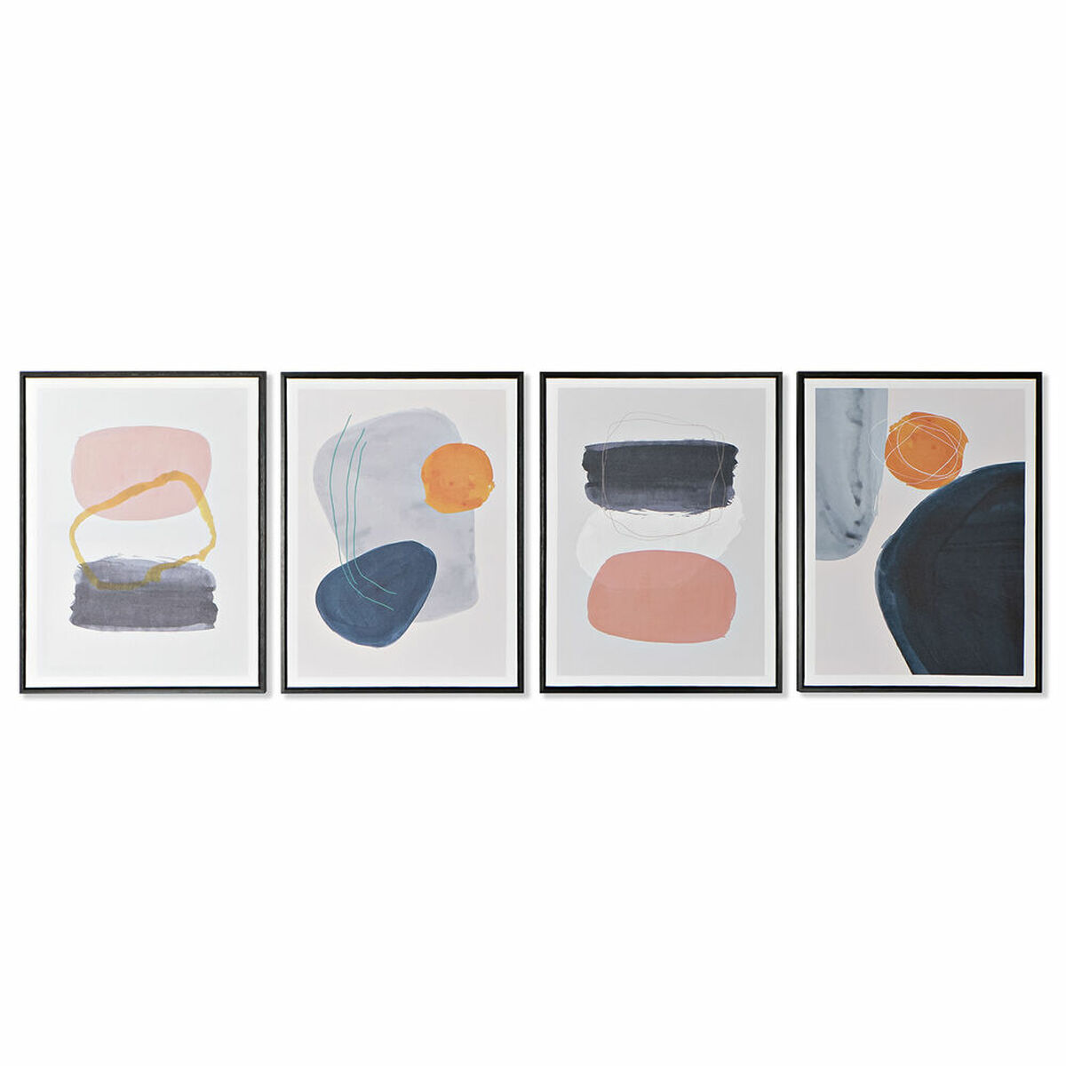 Tavla DKD Home Decor S3018014 Plast (4 Delar) (Renoverade A) - 2