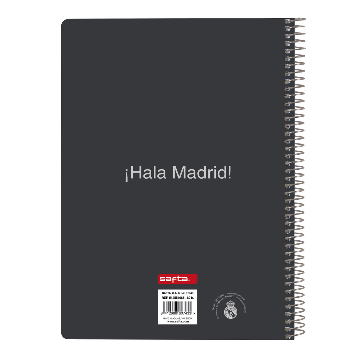Anteckningsbok Real Madrid C.F. Vit A5 80 Blad