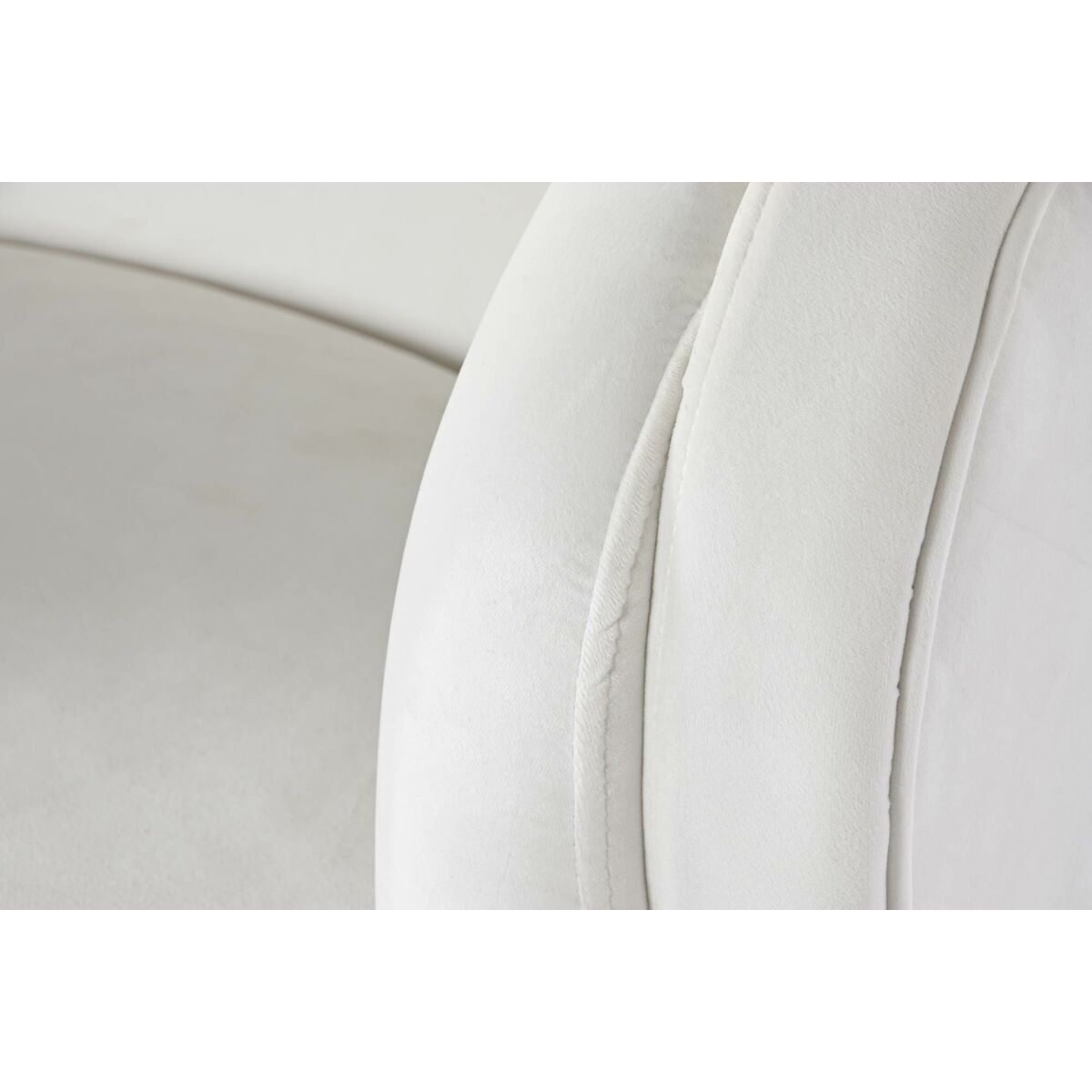Fåtölj DKD Home Decor Vit Naturell Trä 91 x 80 x 78 cm - 3