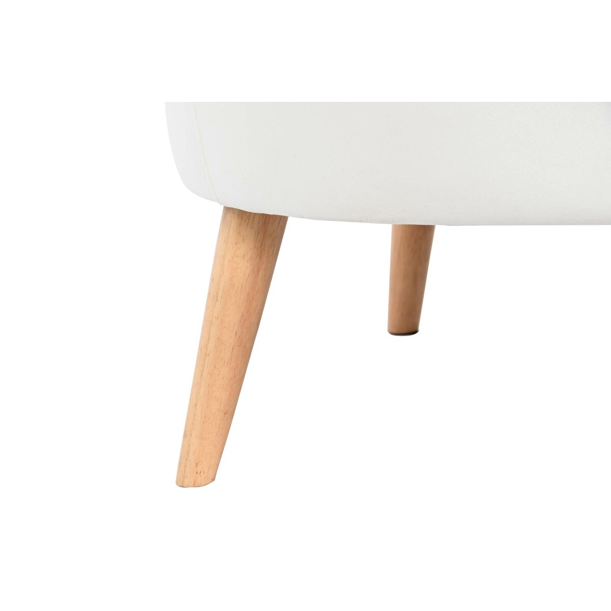 Fåtölj DKD Home Decor Vit Naturell Trä 91 x 80 x 78 cm - 2