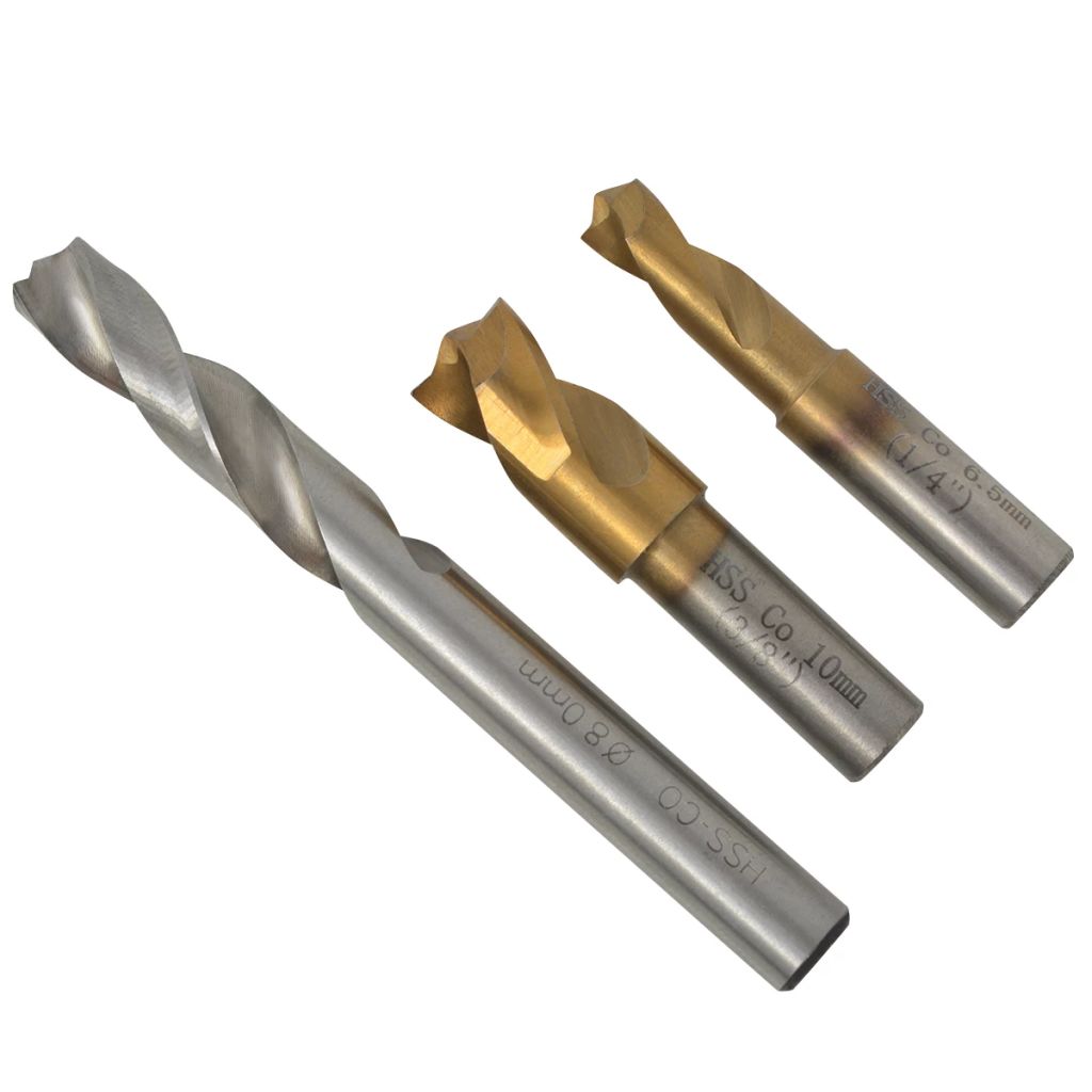 vidaXL Punktsvetsborr set 4 delar HSS - 4