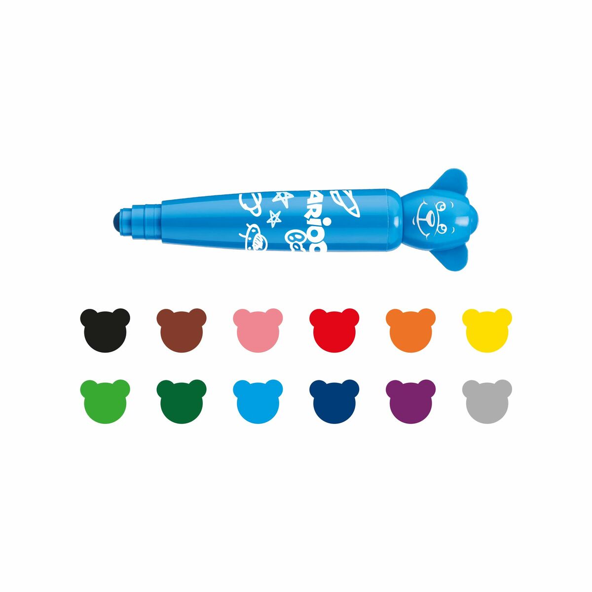 Tuschpennor Carioca Teddy Marker 1+ Multicolour 12 Delar - 7