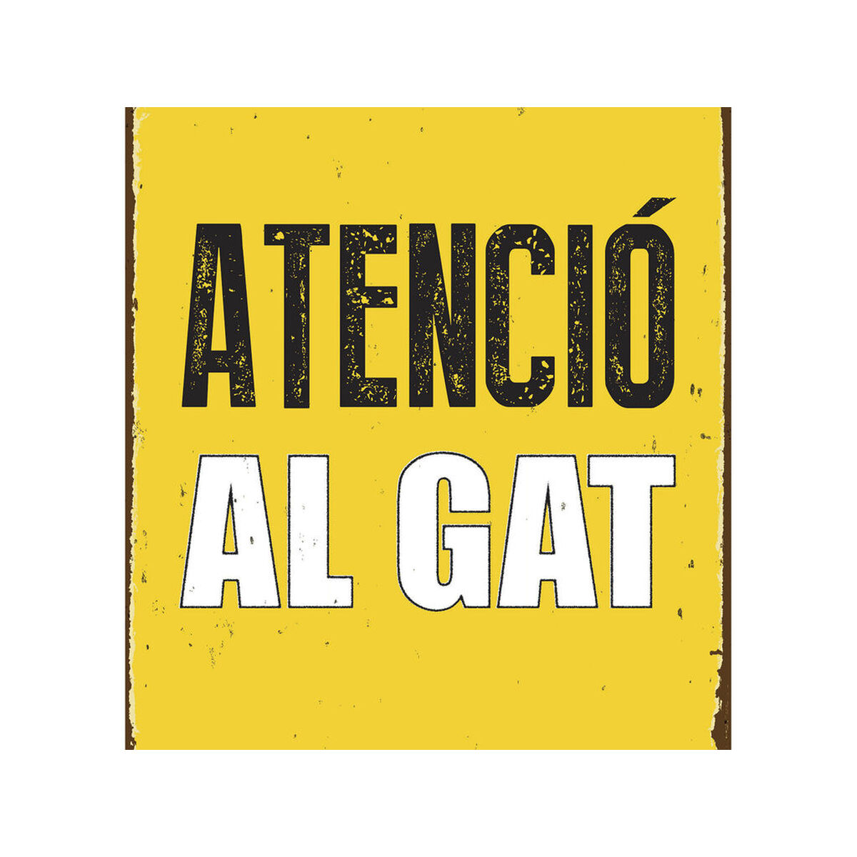 Skylt Magnet & Steel Atenció al Gat 14,8 x 21 cm - 4