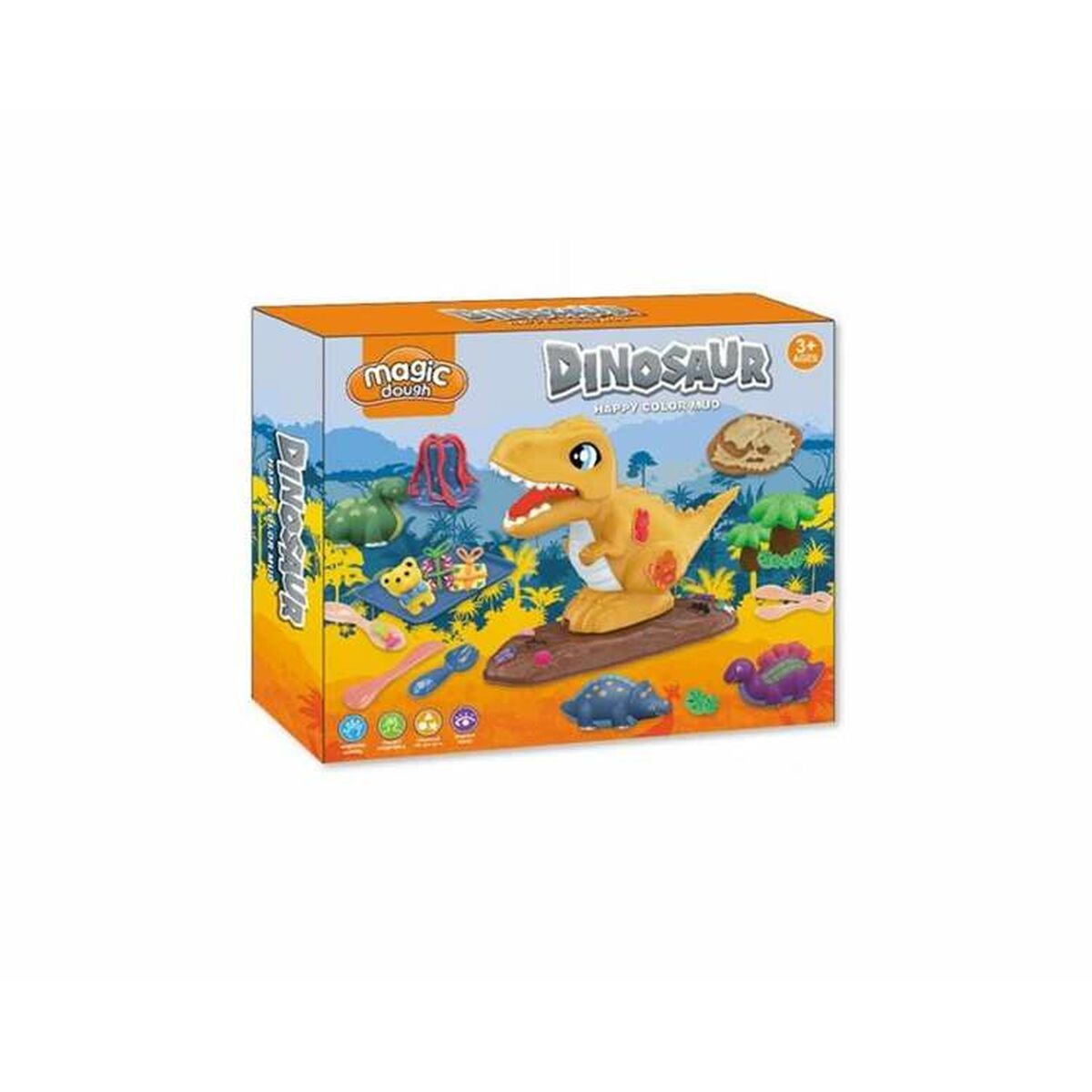 Modellera Spel Magic Dough Dinosaurie