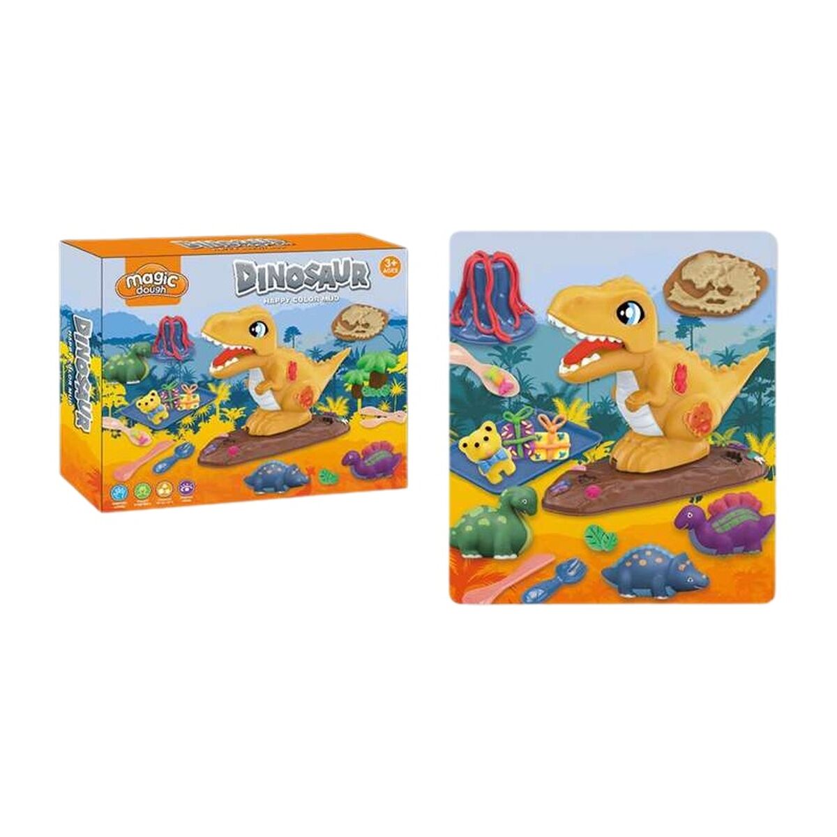 Modellera Spel Magic Dough Dinosaurie - 2