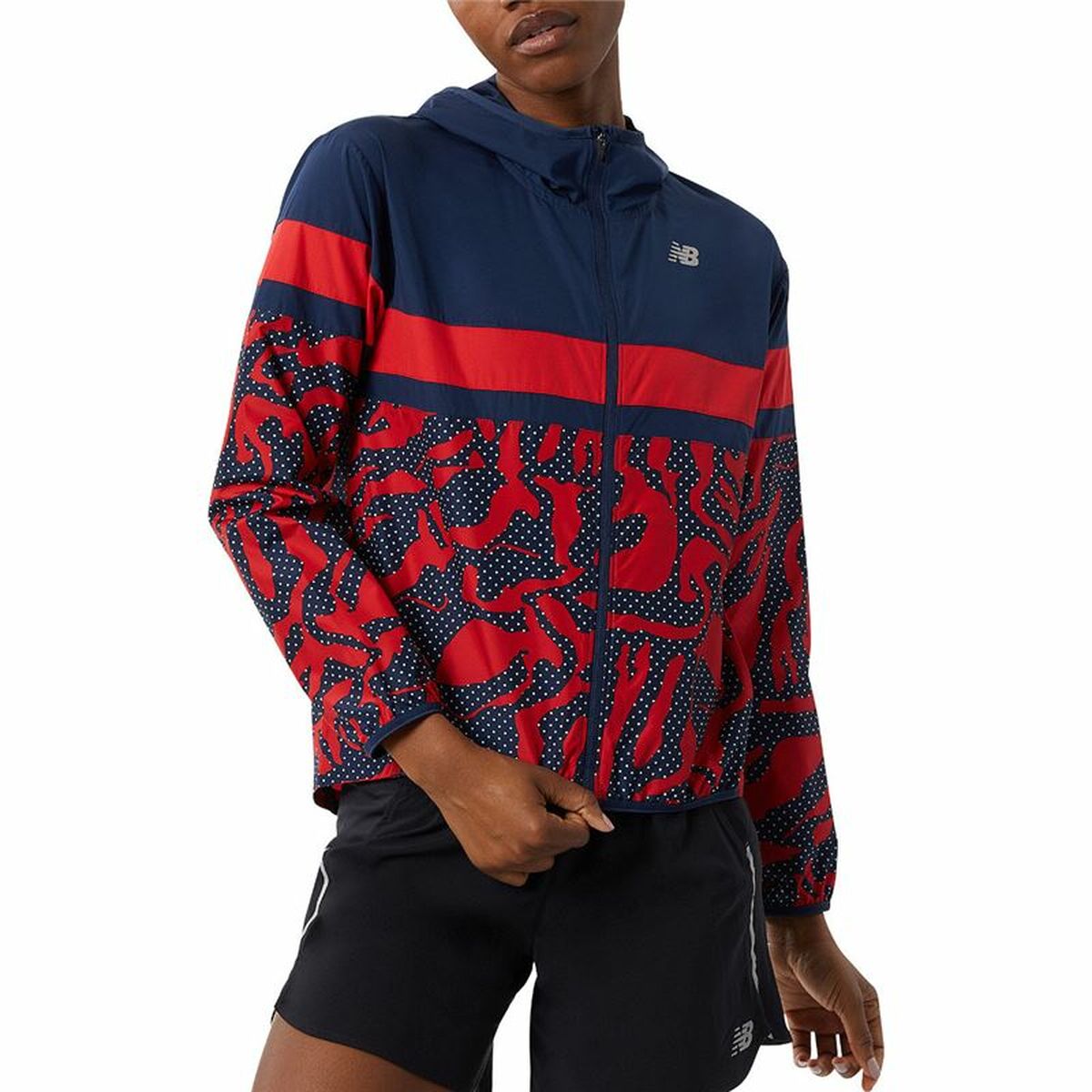 Sportjacka, Dam New Balance Printed Accelerate Blå - 6